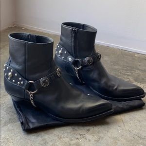 Black Saint Laurent Western Boots